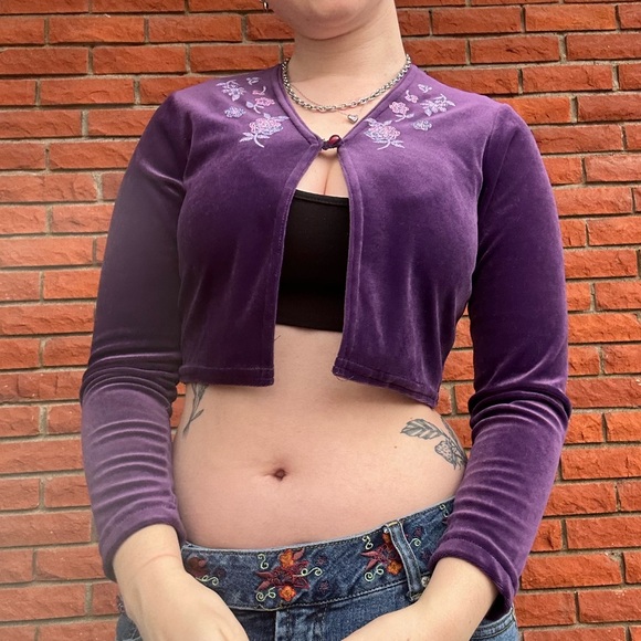 Whimsigoth velvet cardigan - Picture 8 of 11